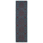 Kaleen Tara Rounds Collection Dark Peacock Area Rug 3'9" x 3'9"
