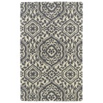 Kaleen Tara Rounds Collection Light Grey Area Rug 11'9" x 11'9"