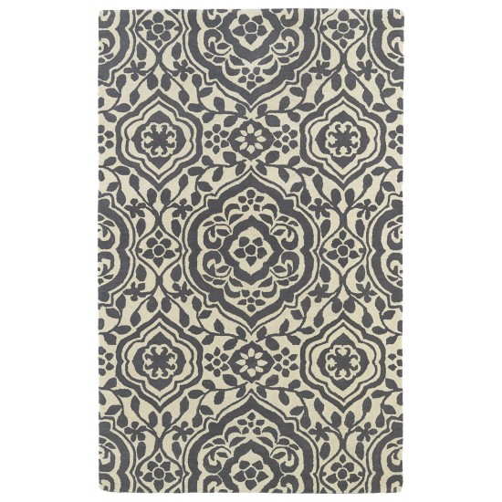 Kaleen Tara Rounds Collection Light Grey Area Rug 11'9" x 11'9"