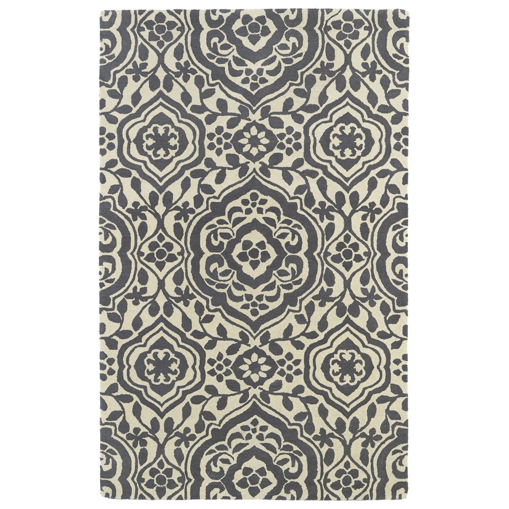 Kaleen Tara Rounds Collection Light Grey Area Rug 11'9" x 11'9"