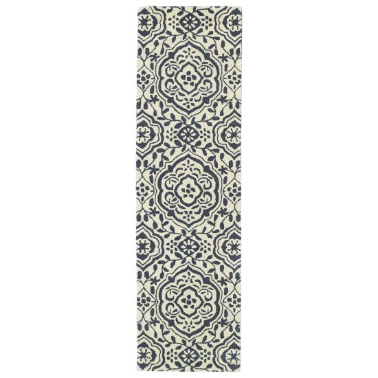 Kaleen Tara Rounds Collection Light Grey Area Rug 11'9" x 11'9"