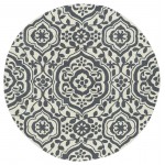 Kaleen Tara Rounds Collection Light Grey Area Rug 11'9" x 11'9"