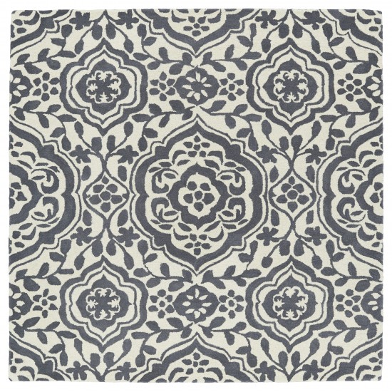 Kaleen Tara Rounds Collection Light Grey Area Rug 11'9" x 11'9"