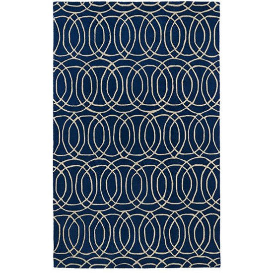 Kaleen Tara Rounds Collection REV02-22 Navy Area Rug 11'9" x 11'9"