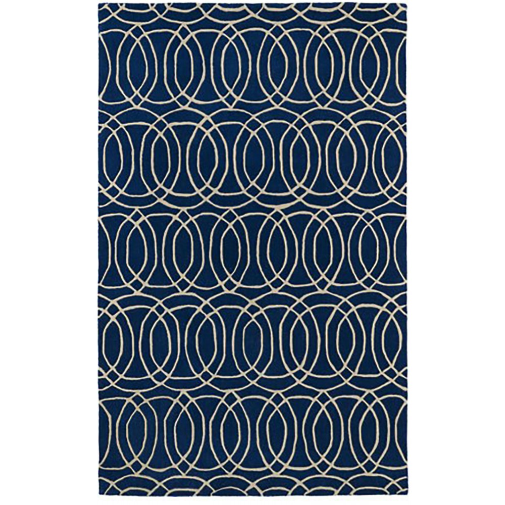 Kaleen Tara Rounds Collection REV02-22 Navy Area Rug 11'9" x 11'9"