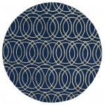 Kaleen Tara Rounds Collection REV02-22 Navy Area Rug 11'9" x 11'9"