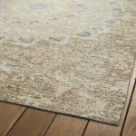 Kaleen Santiago Collection Light Cream Throw Rug 2' x 3'