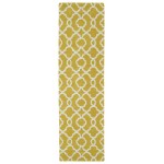 Kaleen Tara Rounds Collection Bright Yellow Area Rug 11'9" x 11'9"