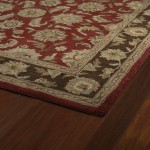 Kaleen Tara Square Collection Dark Salsa Area Rug 11'9" x 11'9"