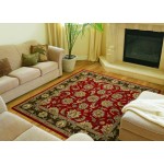 Kaleen Tara Square Collection Dark Salsa Area Rug 11'9" x 11'9"