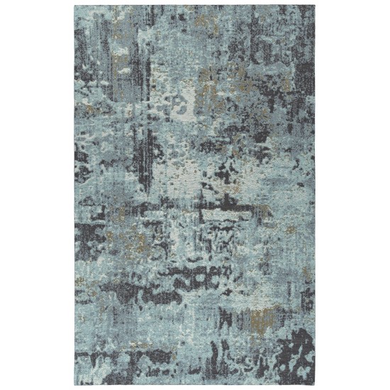 Kaleen Santiago Collection Light Light Blue Throw Rug 2' x 3'