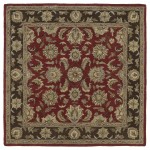 Kaleen Tara Square Collection Dark Salsa Area Rug 9'9" x 9'9"