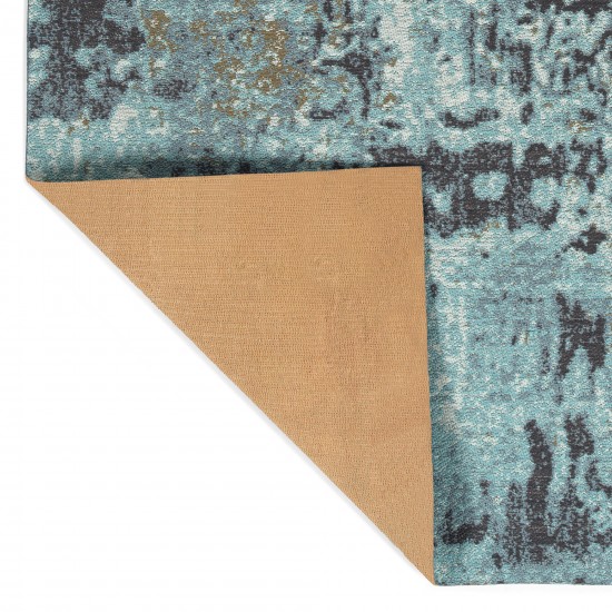 Kaleen Santiago Collection Light Light Blue Throw Rug 2' x 3'