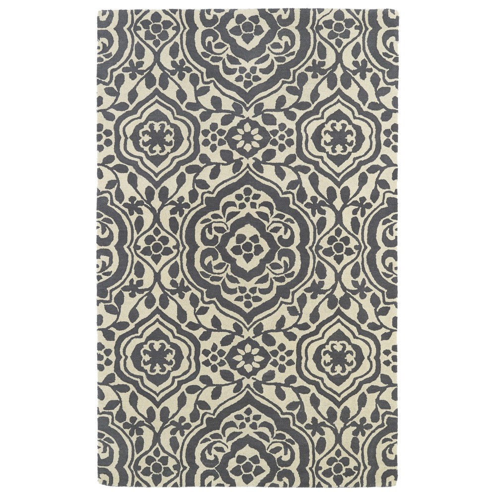 Kaleen Tara Square Collection Dark Grey Area Rug 11'9" x 11'9" Kaleen Tara Square Collection Dark Grey Area Rug 11'9" x 11'9"