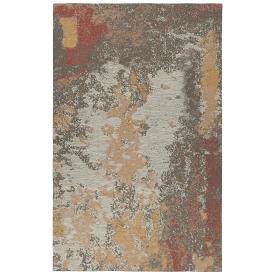 Kaleen Santiago Collection Dark Grey Throw Rug 2' x 3'