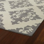 Kaleen Tara Square Collection Light Grey Area Rug 3'9" x 3'9"