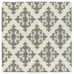 Kaleen Tara Square Collection Light Grey Area Rug 9'9" x 9'9"