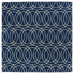 Kaleen Tara Square Collection REV02-22 Navy Area Rug 3'9" x 3'9"