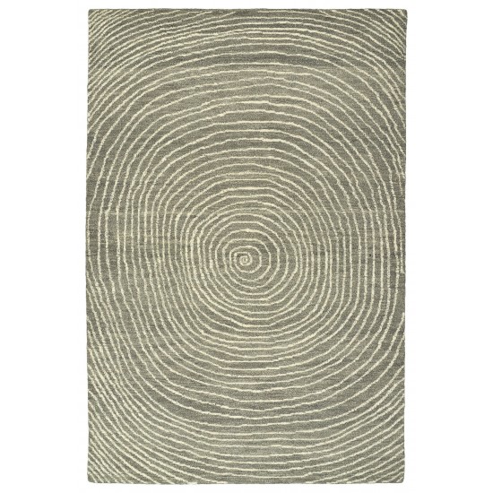 Kaleen Textura Collection Light Grey Throw Rug 2' x 3'