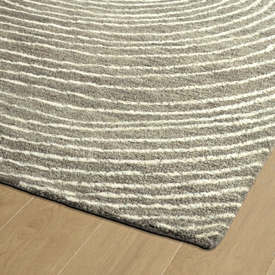 Kaleen Textura Collection Light Grey Throw Rug 2' x 3'