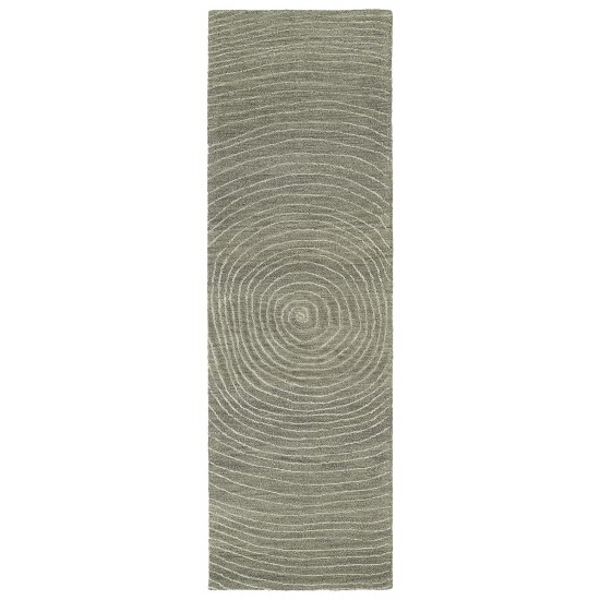 Kaleen Textura Collection Light Grey Runner 2'6" x 8'