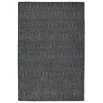 Kaleen Textura Collection Dark Blue Throw Rug 2' x 3'