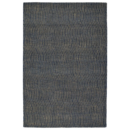 Kaleen Textura Collection Dark Blue Throw Rug 2' x 3'