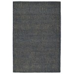 Kaleen Textura Collection Dark Blue Area Rug 5' x 7'9"