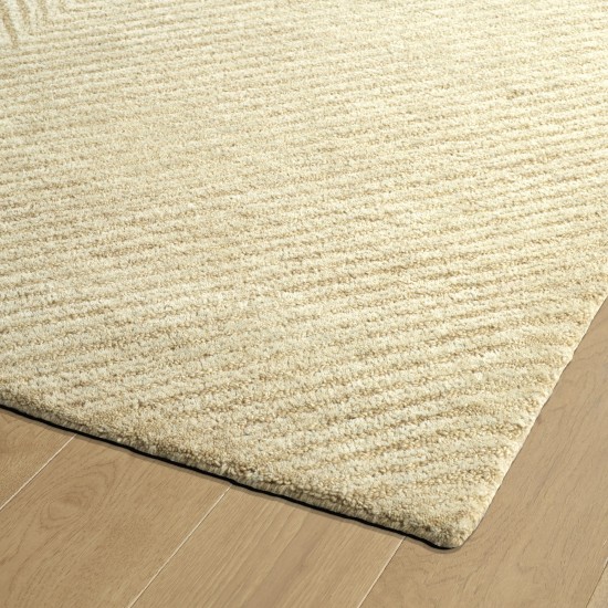 Kaleen Textura Collection Light Sand Throw Rug 2' x 3'