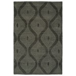 Kaleen Textura Collection Dark Charcoal Throw Rug 2' x 3'