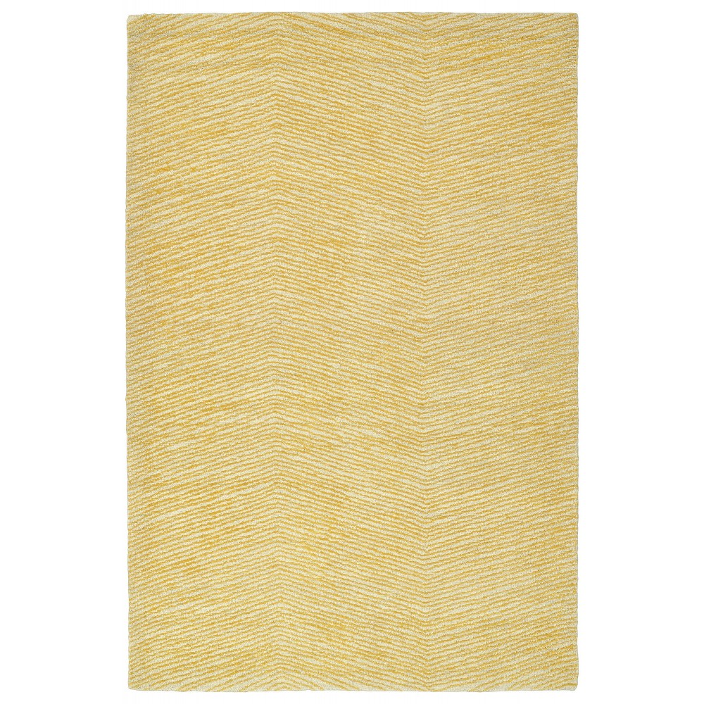 Kaleen Textura Collection Bright Gold Throw Rug 2' x 3'