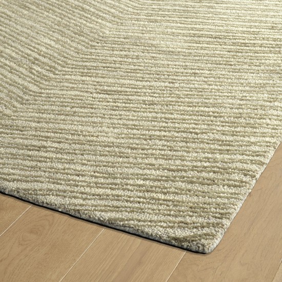 Kaleen Textura Collection Linen Gray Throw Rug 2' x 3'