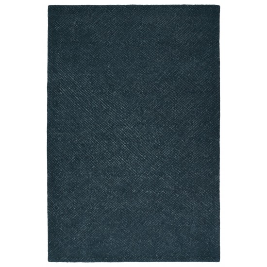 Kaleen Textura Collection Dark Denim Throw Rug 2' x 3'