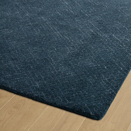 Kaleen Textura Collection Dark Denim Throw Rug 2' x 3'