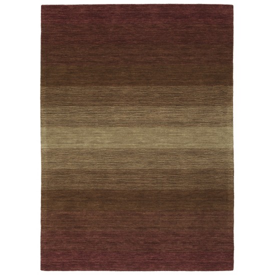 Kaleen Shades Collection Dark Wine Area Rug 5' x 7'6"