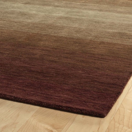 Kaleen Shades Collection Dark Wine Area Rug 5' x 7'6"