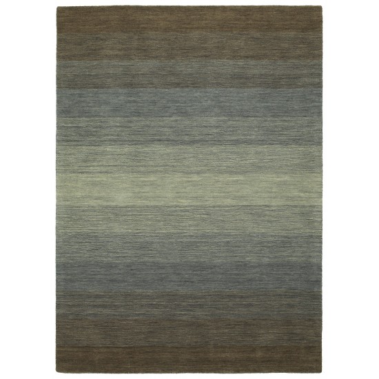 Kaleen Shades Collection Dark Brown Area Rug 5' x 7'6"