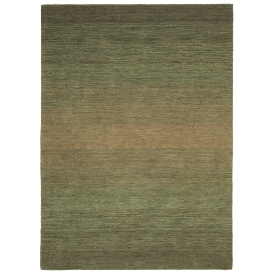 Kaleen Shades Collection Dark Green Area Rug 5' x 7'6"