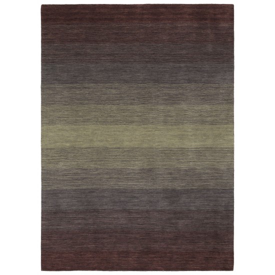 Kaleen Shades Collection Dark Purple Area Rug 5' x 7'6"