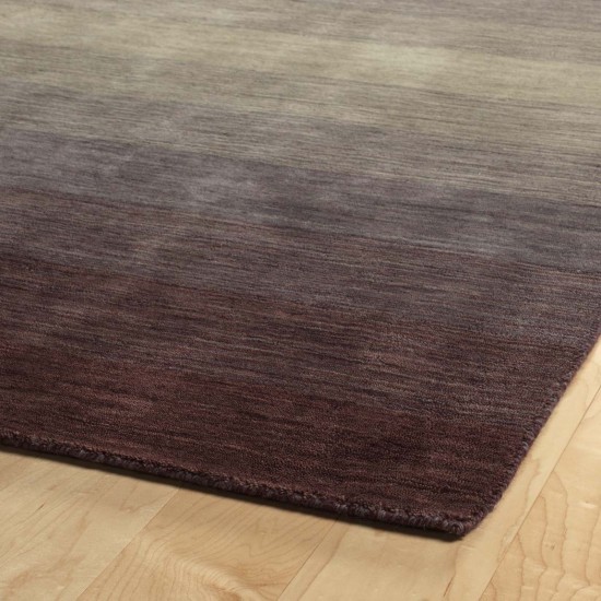 Kaleen Shades Collection Dark Purple Area Rug 5' x 7'6"