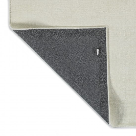 Kaleen Shiny Collection Light Ivory Throw Rug 2' x 3'