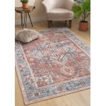 Kaleen Vera Collection Bright Light Blue Area Rug 7'6" x 10'