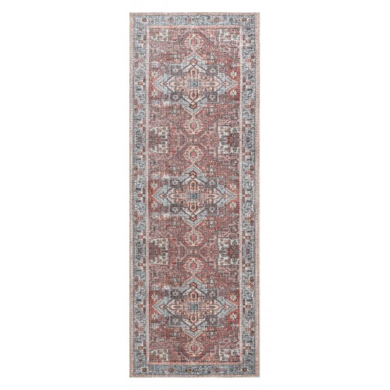 Kaleen Vera Collection Bright Light Blue Area Rug 7'6" x 10'