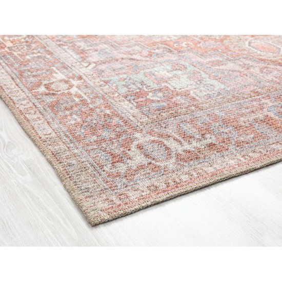 Kaleen Vera Collection Light Coral Throw Rug 1'6" x 1'6"