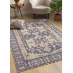Kaleen Vera Collection Light Purple Throw Rug 1'6" x 1'6"