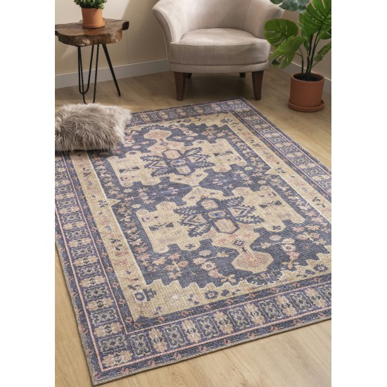 Kaleen Vera Collection Light Purple Throw Rug 1'6" x 1'6"