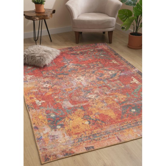 Kaleen Vera Collection Bright Red Area Rug 10' x 13'