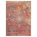 Kaleen Vera Collection Bright Red Area Rug 7'6" x 10'