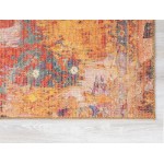 Kaleen Vera Collection Bright Red Area Rug 7'6" x 10'