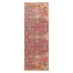 Kaleen Vera Collection Bright Red Area Rug 7'6" x 10'